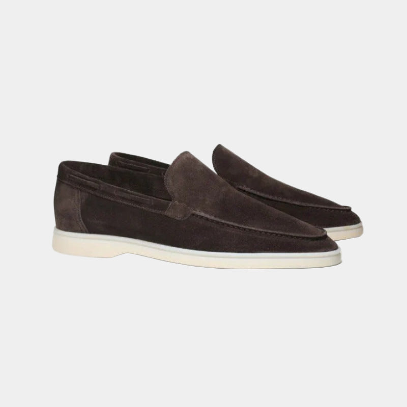 Suede Slip-On Loafers