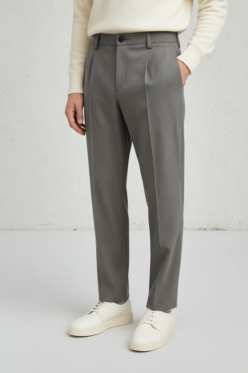 Men’s Loose Cotton Suit Pants