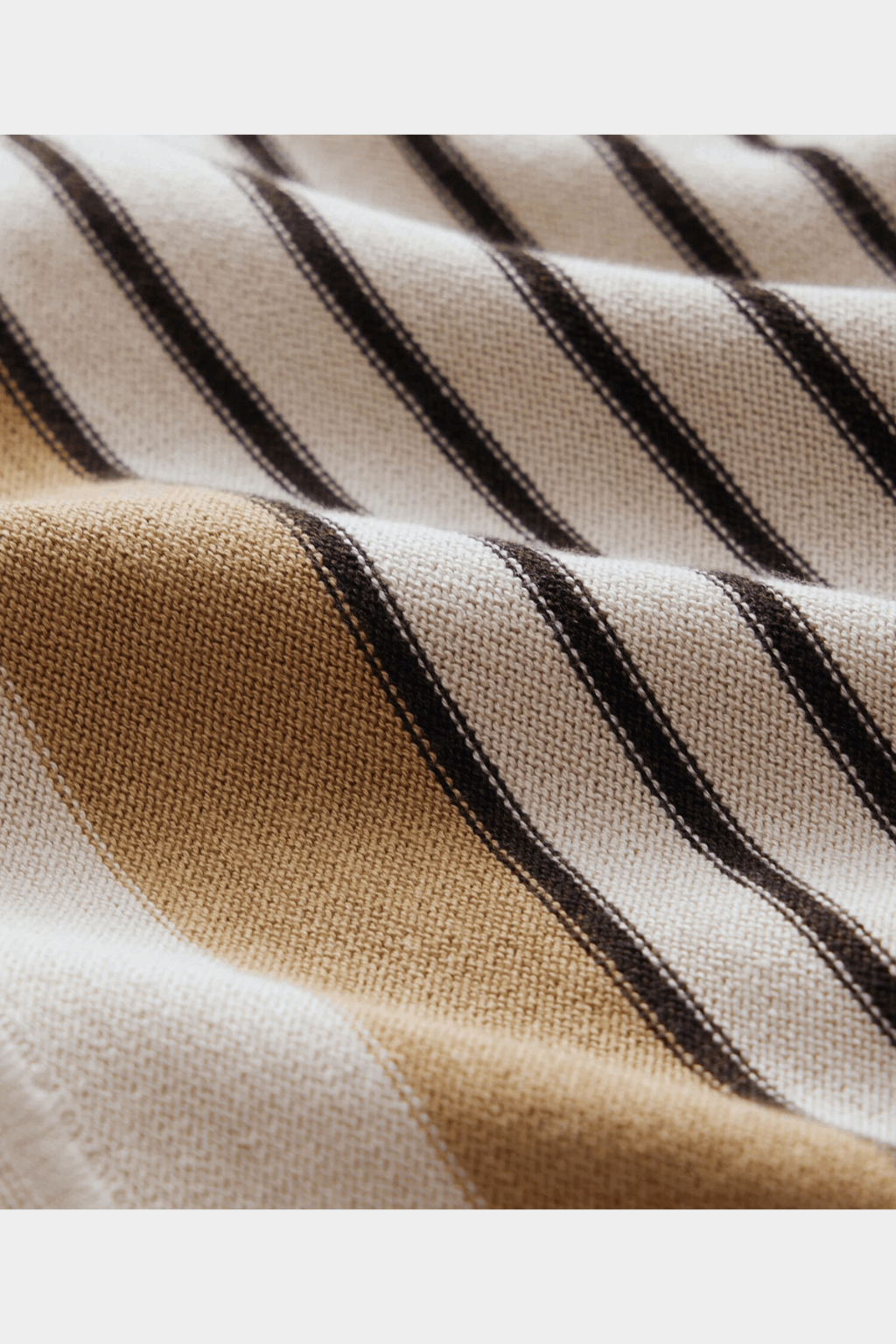 Striped Knitted Polo Shirt