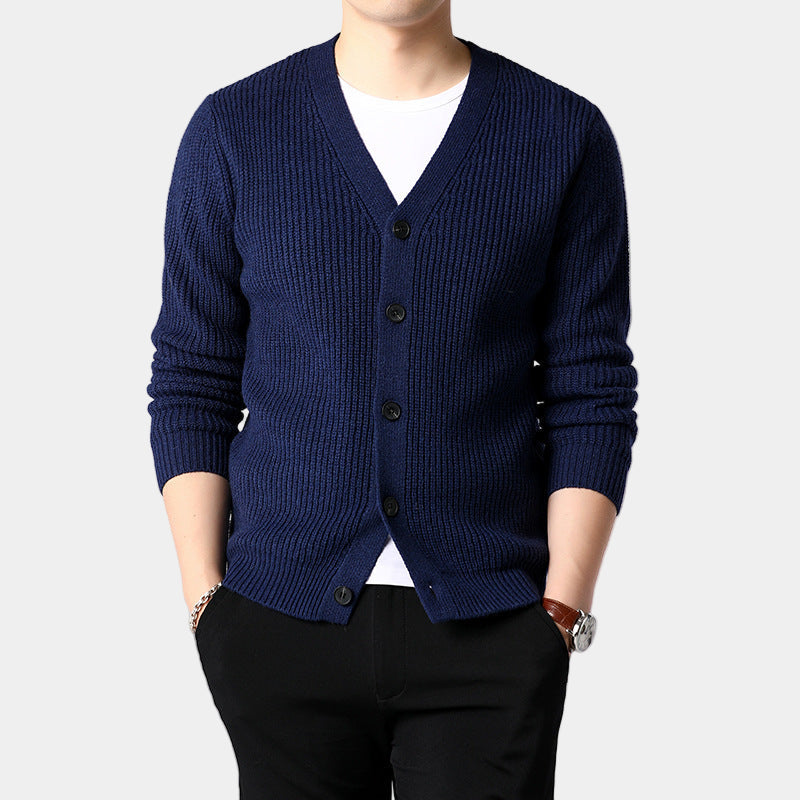 New button sweater men's jacket