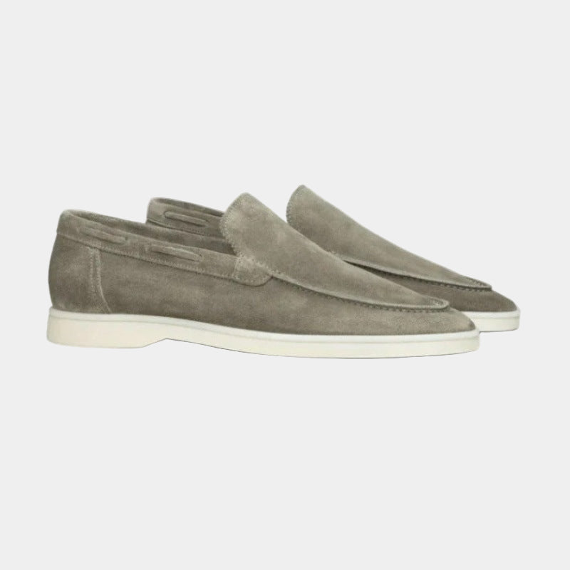 Suede Slip-On Loafers