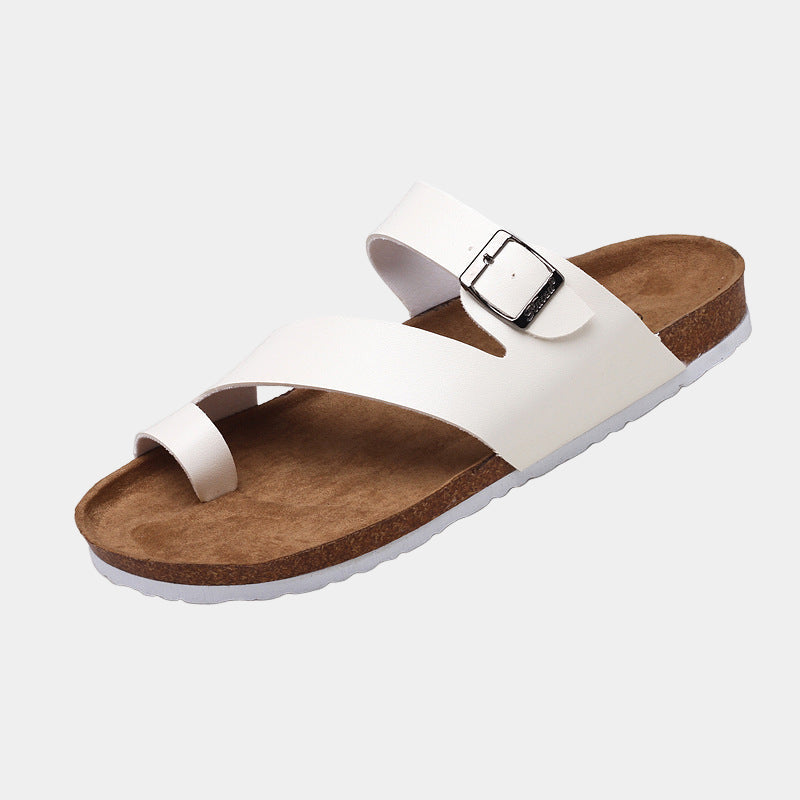 Minimalist Cork Slide Slippers