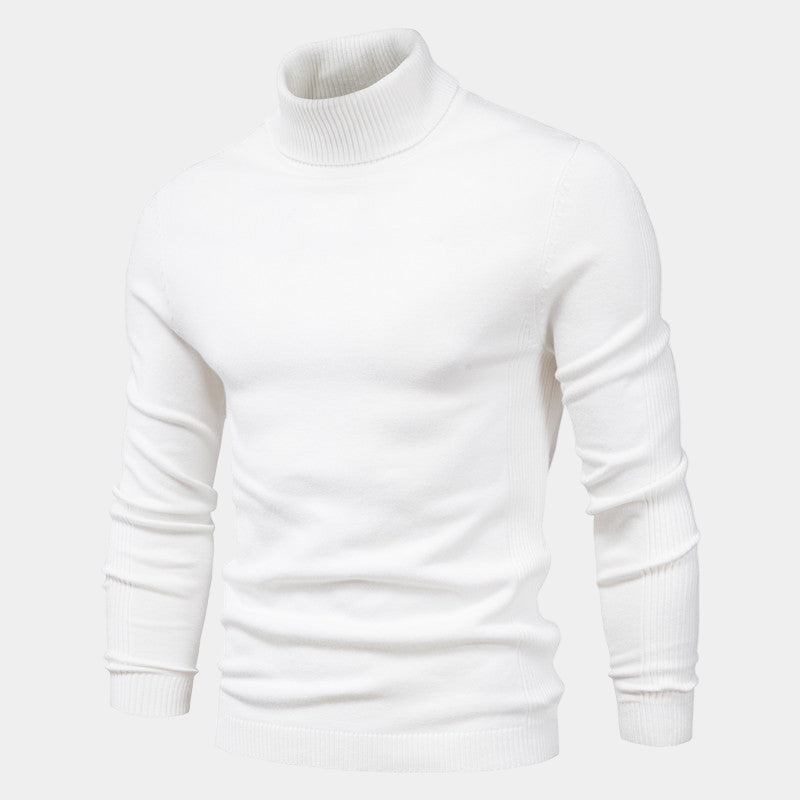 Solid color turtleneck sweater