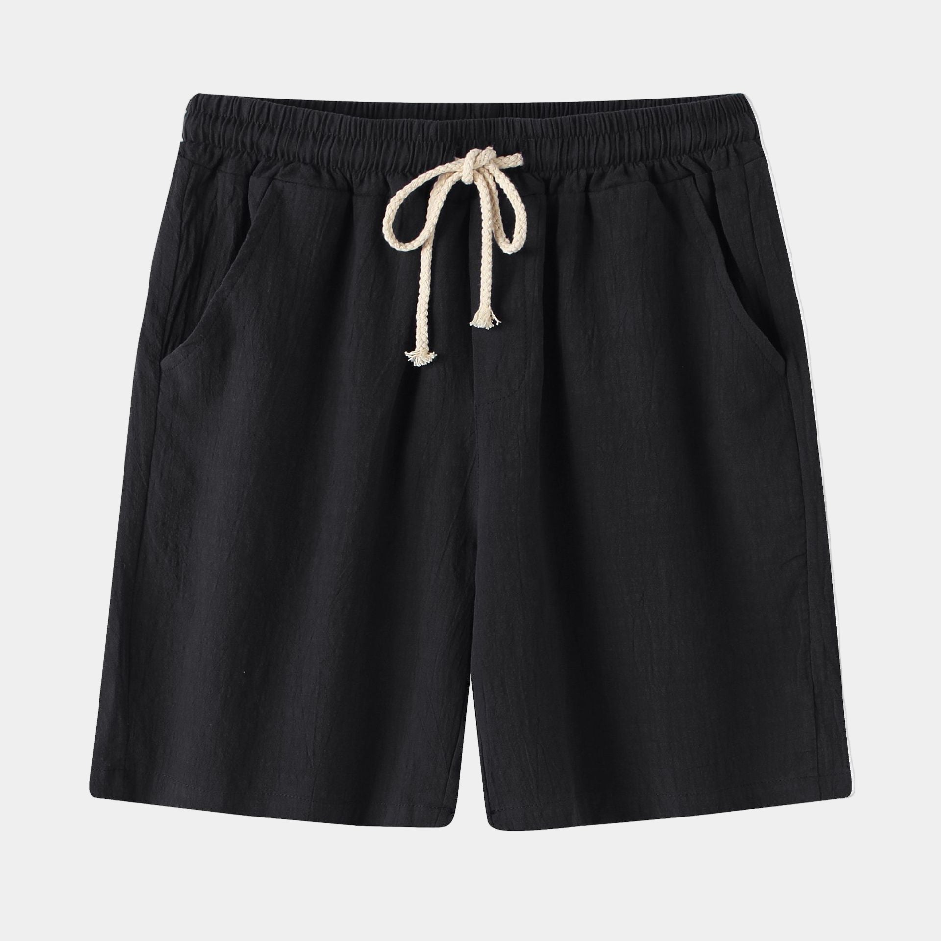 Relaxed-Fit Cotton-Linen Shorts