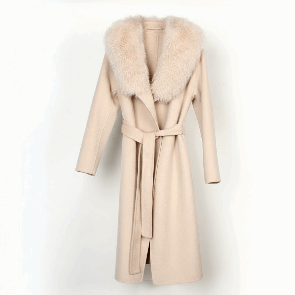 Autumn Winter Wool Belted Overcoat