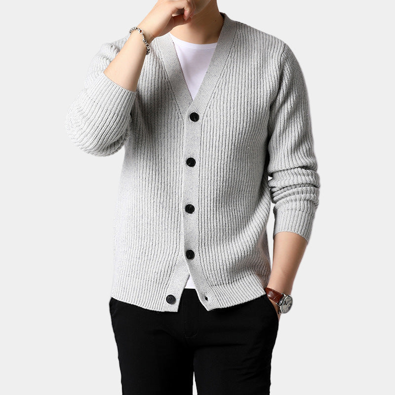 New button sweater men's jacket