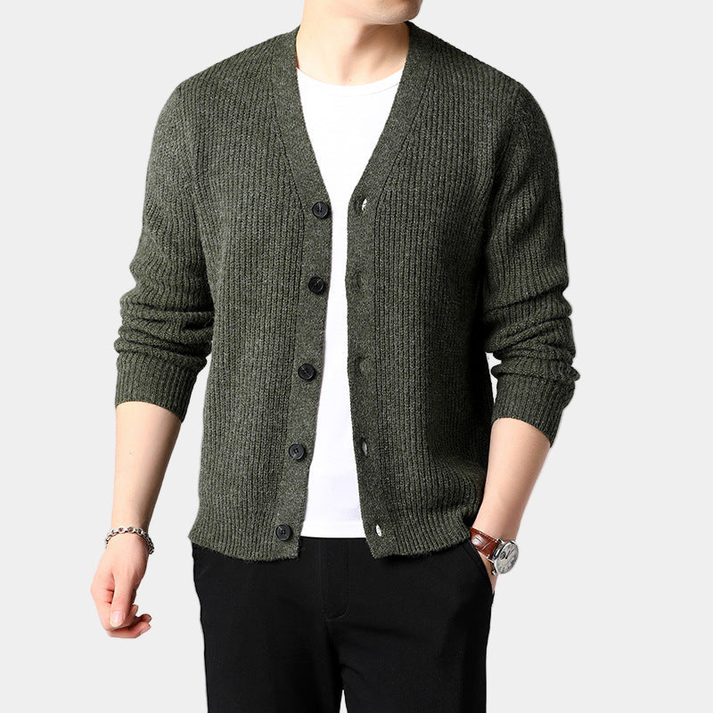 New button sweater men's jacket