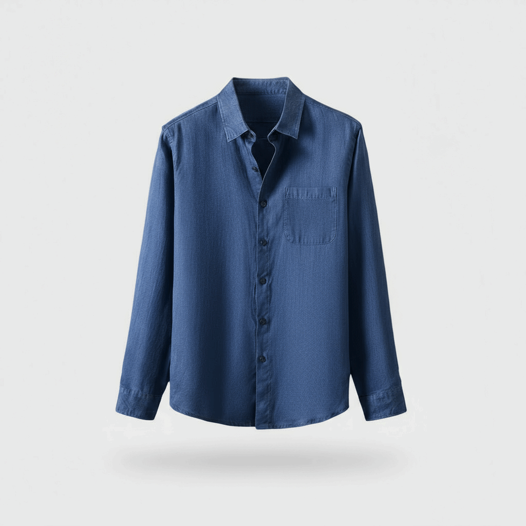 Standing Collar Linen Shirt