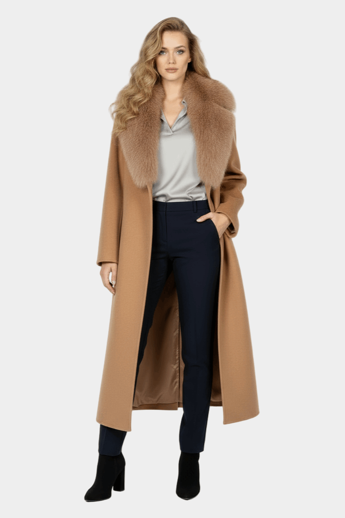 Autumn Winter Wool Belted Overcoat