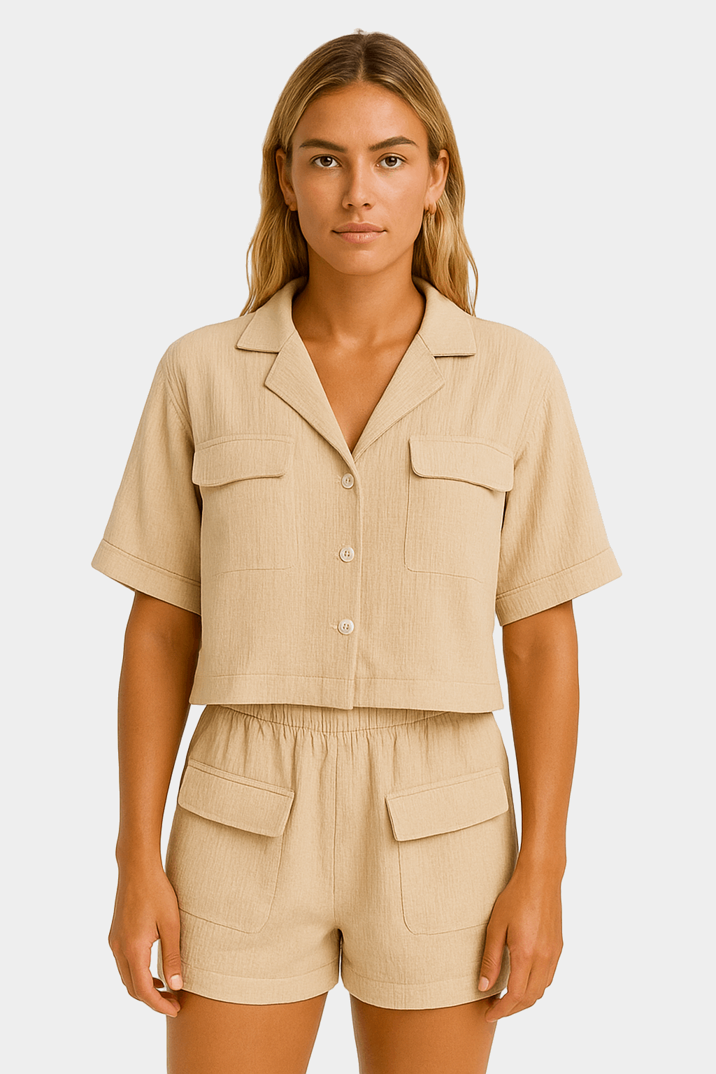 Crepe Cotton Twinset