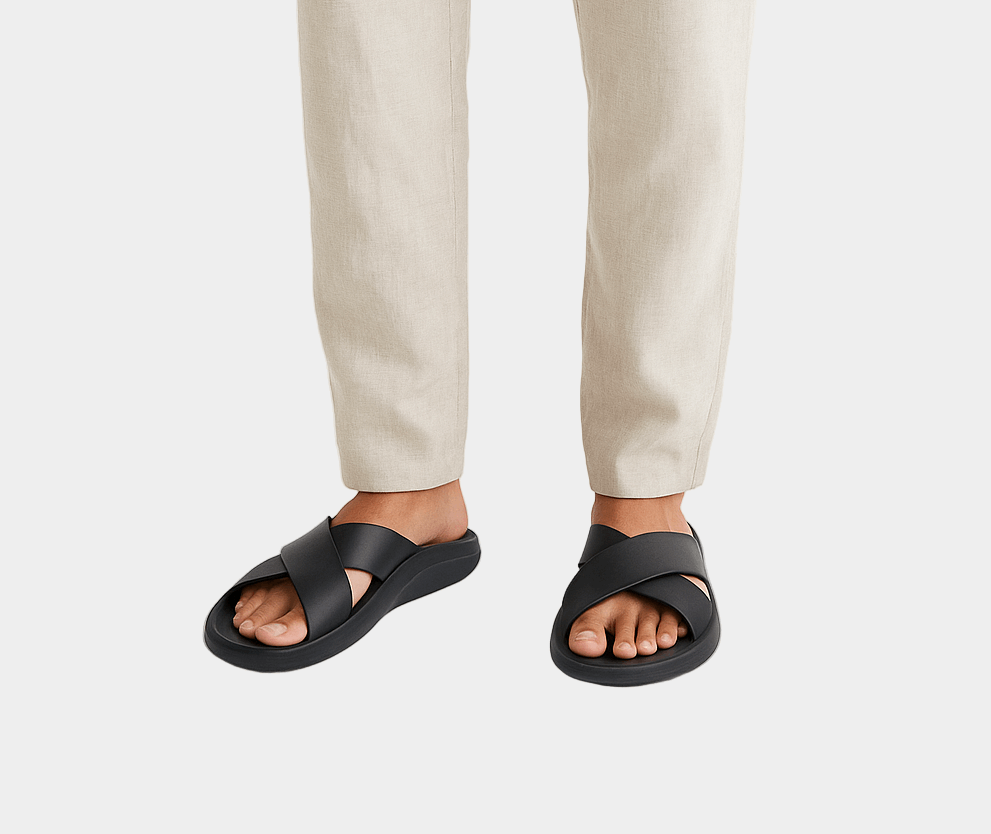 Classic Leather Slide Slippers