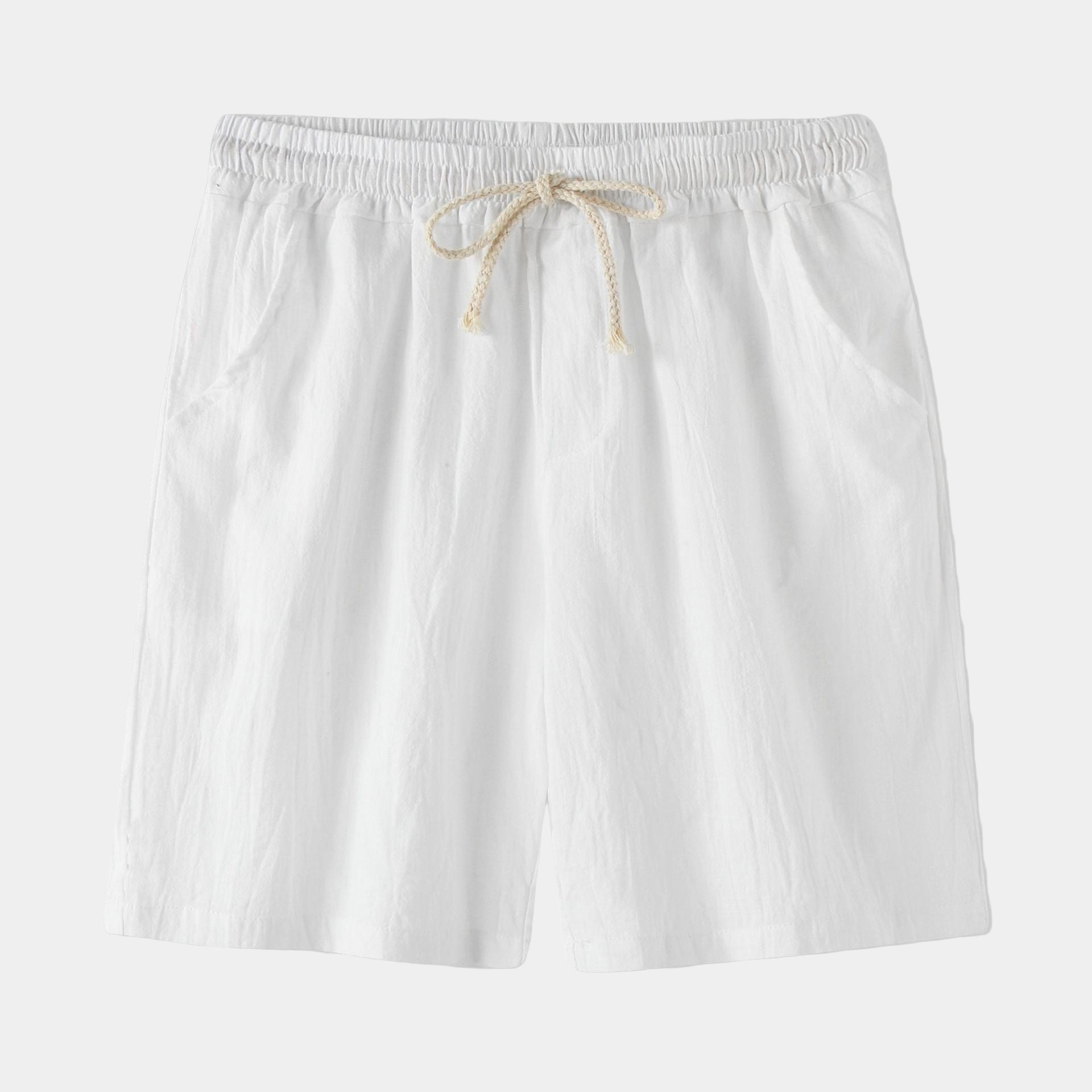Relaxed-Fit Cotton-Linen Shorts