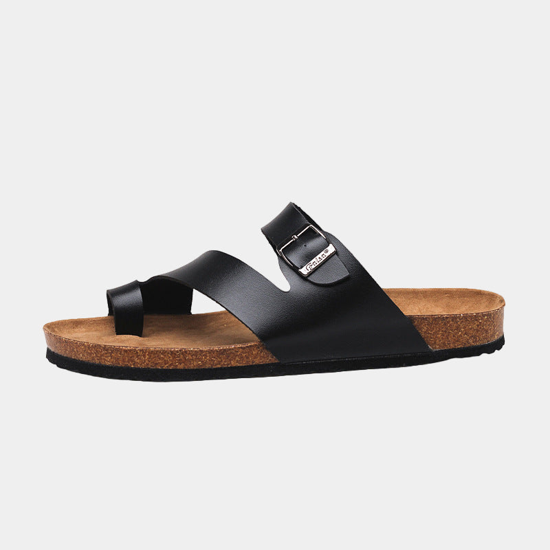 Minimalist Cork Slide Slippers