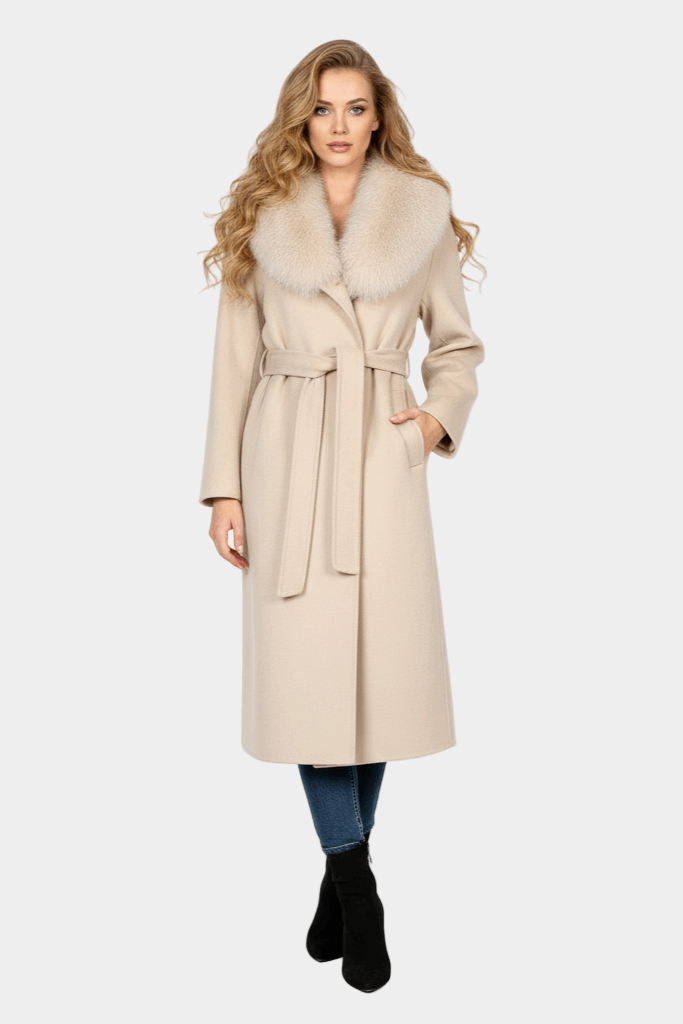 Autumn Winter Wool Belted Overcoat