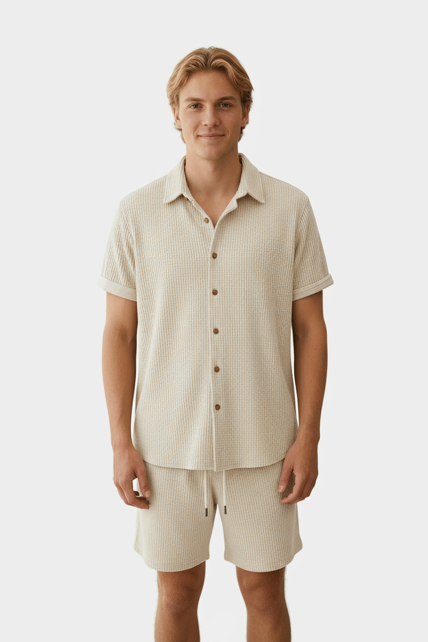 Plaid Short-Sleeve Shirt