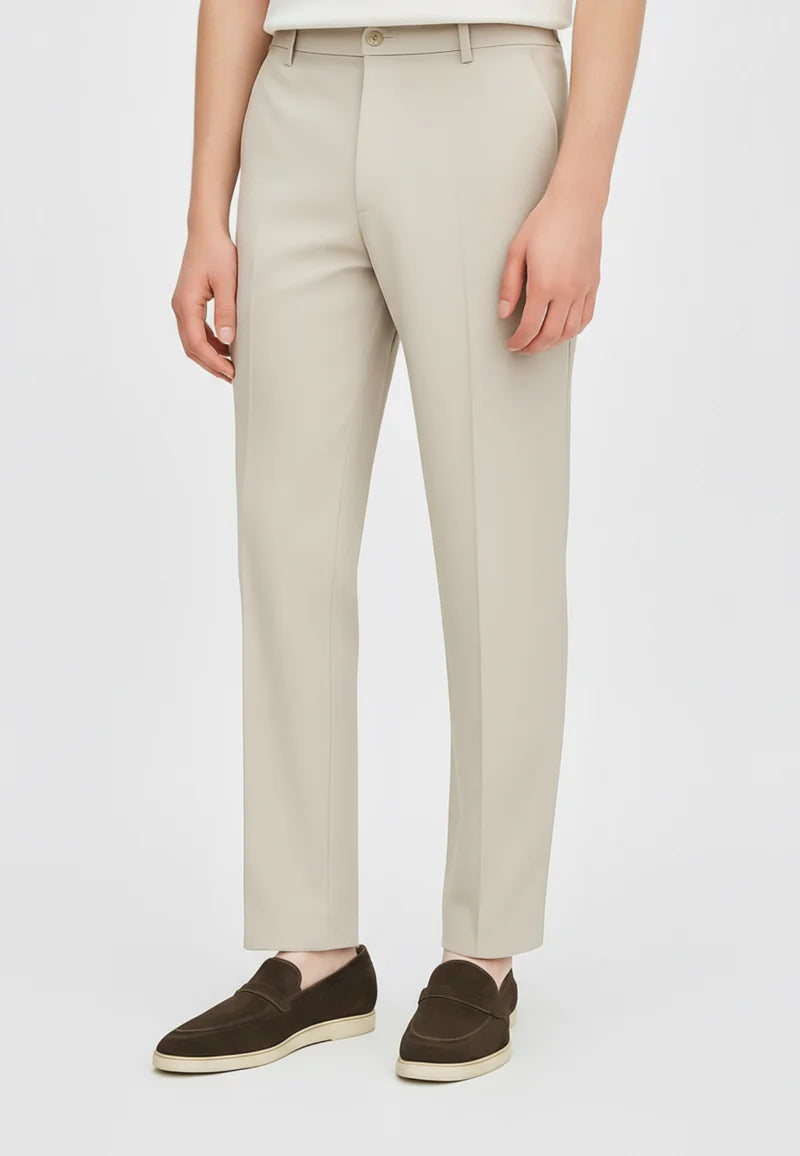 Men’s Loose Cotton Suit Pants