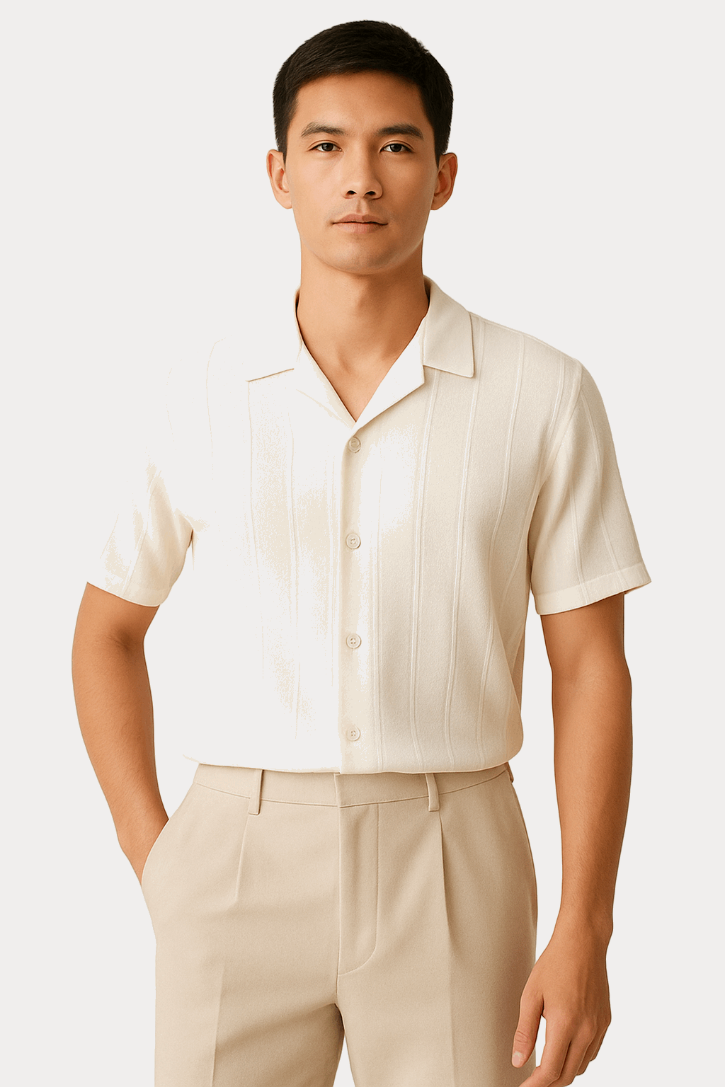 Linen Half-Sleeve Shirt