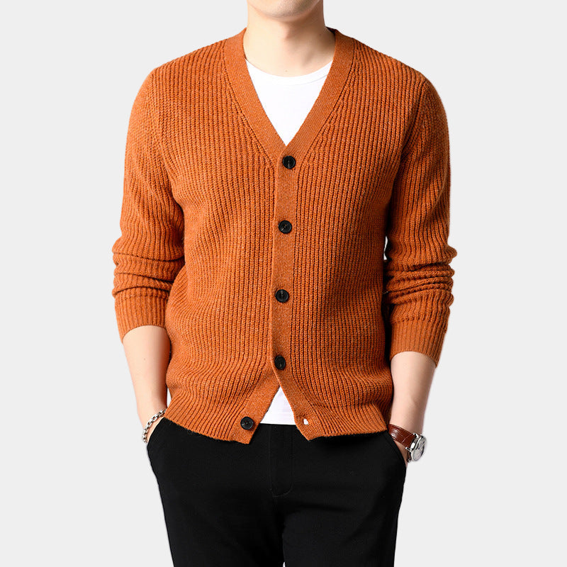 New button sweater men's jacket