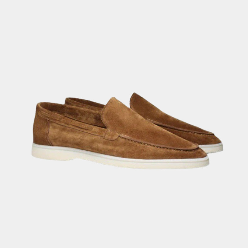 Suede Slip-On Loafers