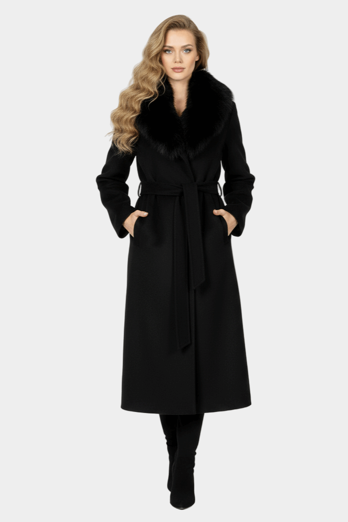Autumn Winter Wool Belted Overcoat