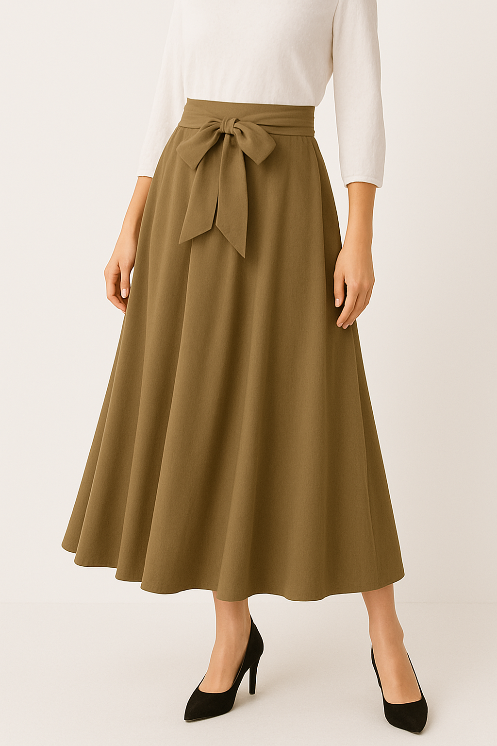 Langley Lace-Up Skirt