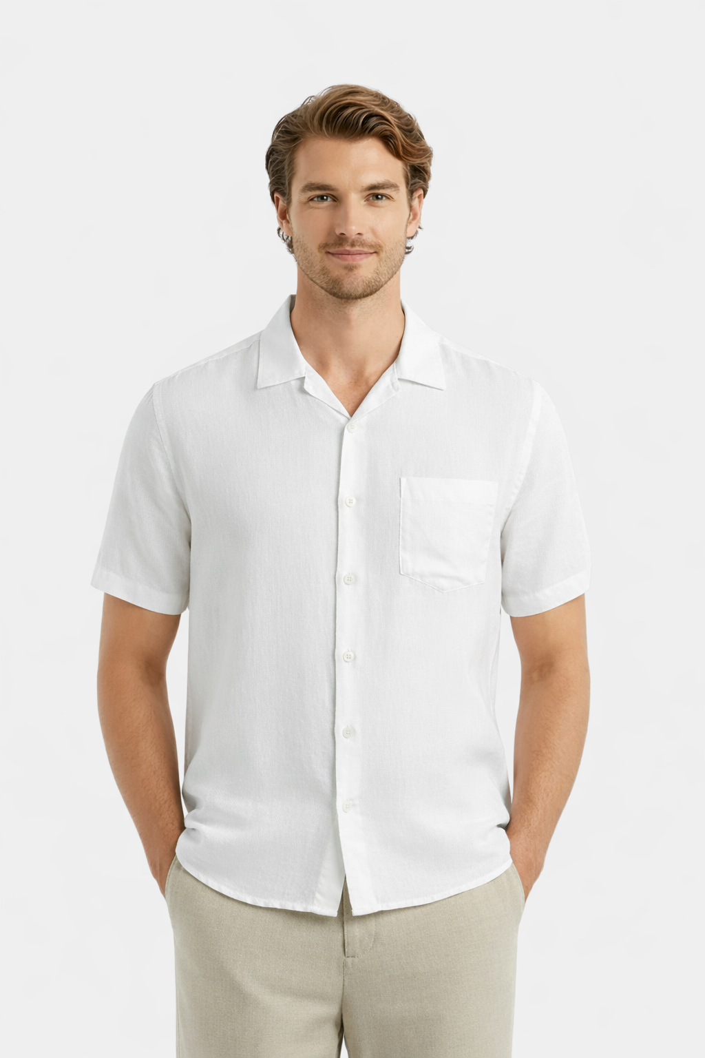 Linen Short-Sleeve Shirt