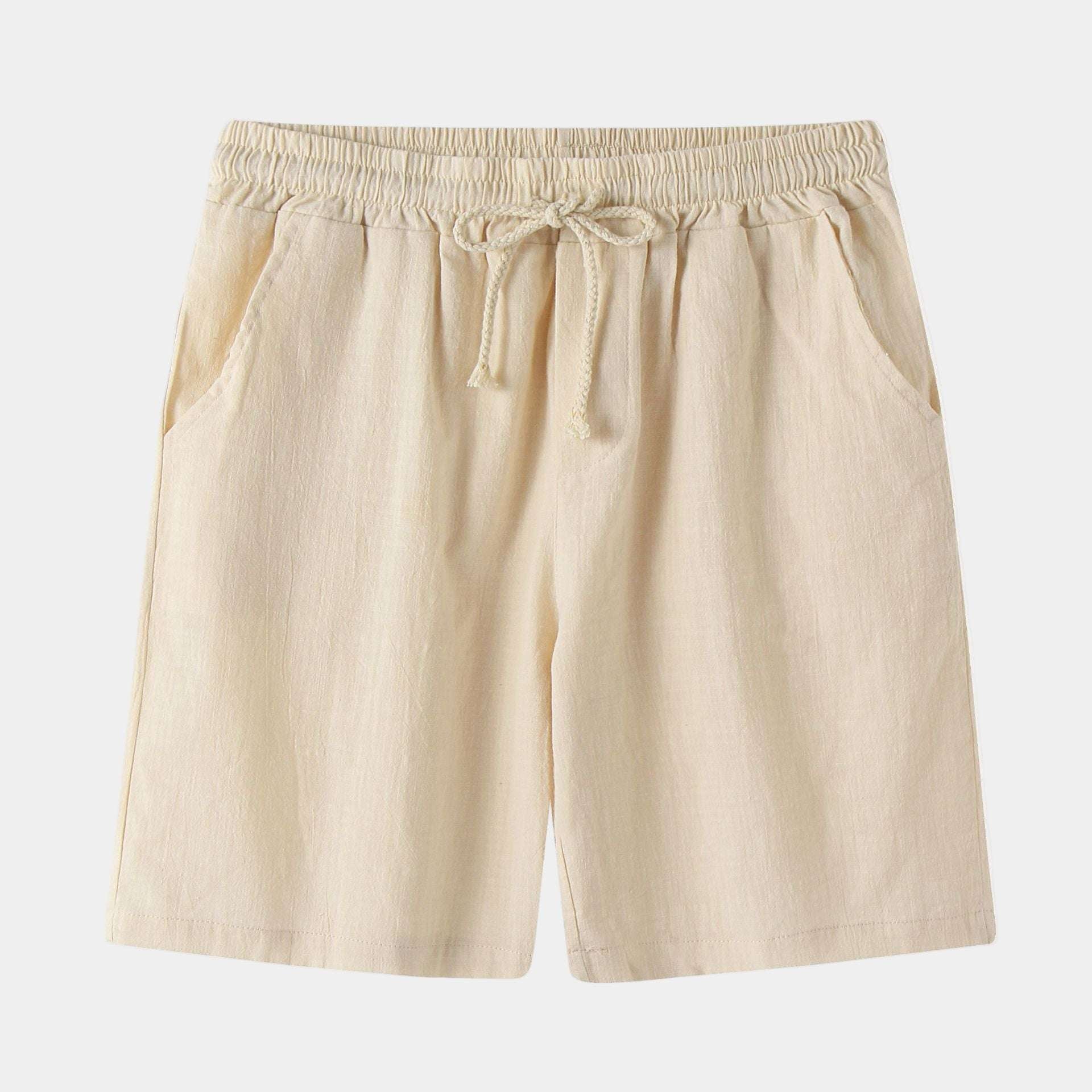 Relaxed-Fit Cotton-Linen Shorts