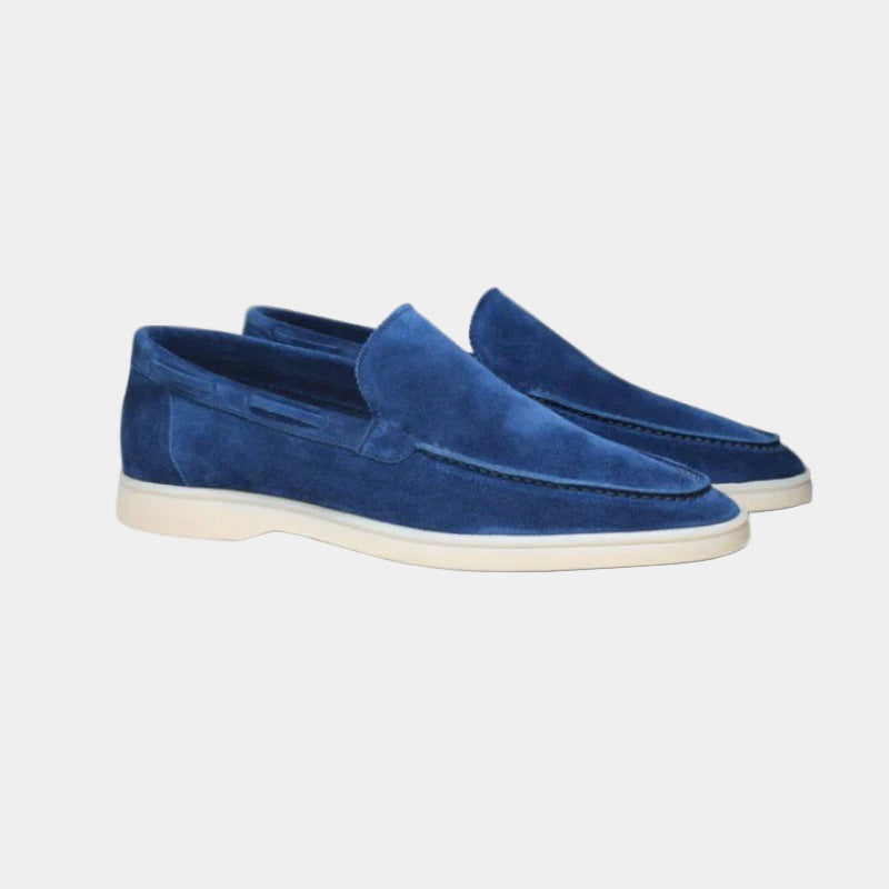 Suede Slip-On Loafers