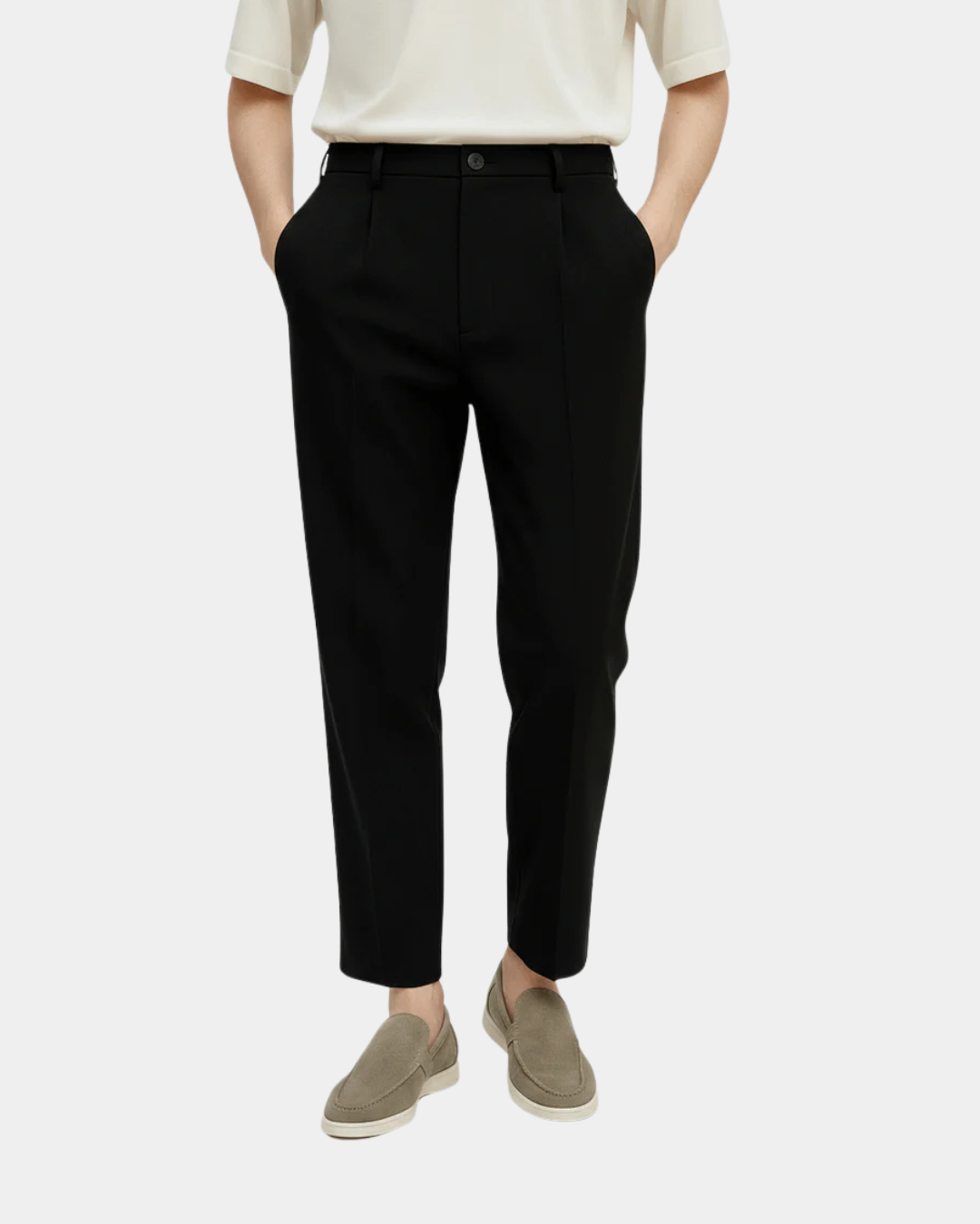 Men’s Loose Cotton Suit Pants